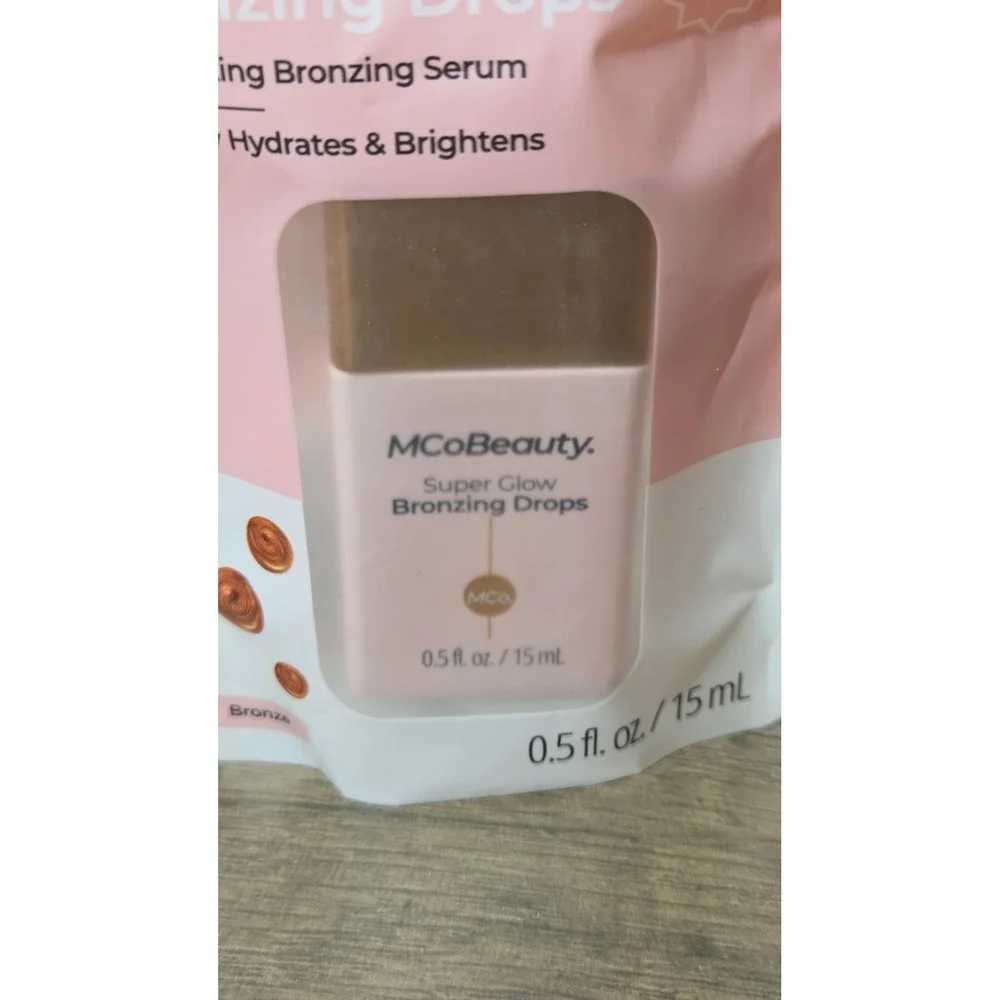 MCoBeauty Mini Super Glow Bronzing Drops Bronze 15ml Lot of 3 Multitasking Serum